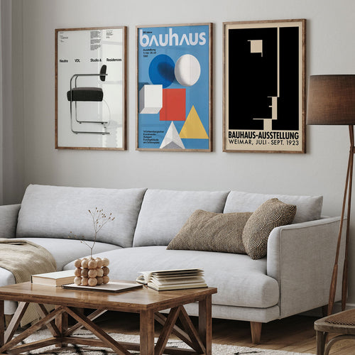 Bauhaus Exhibition Poster – Geometric Face