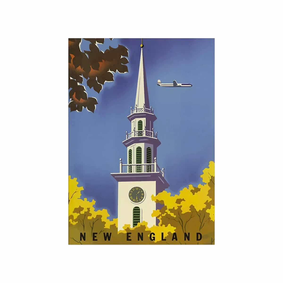 Retro Poster – New England