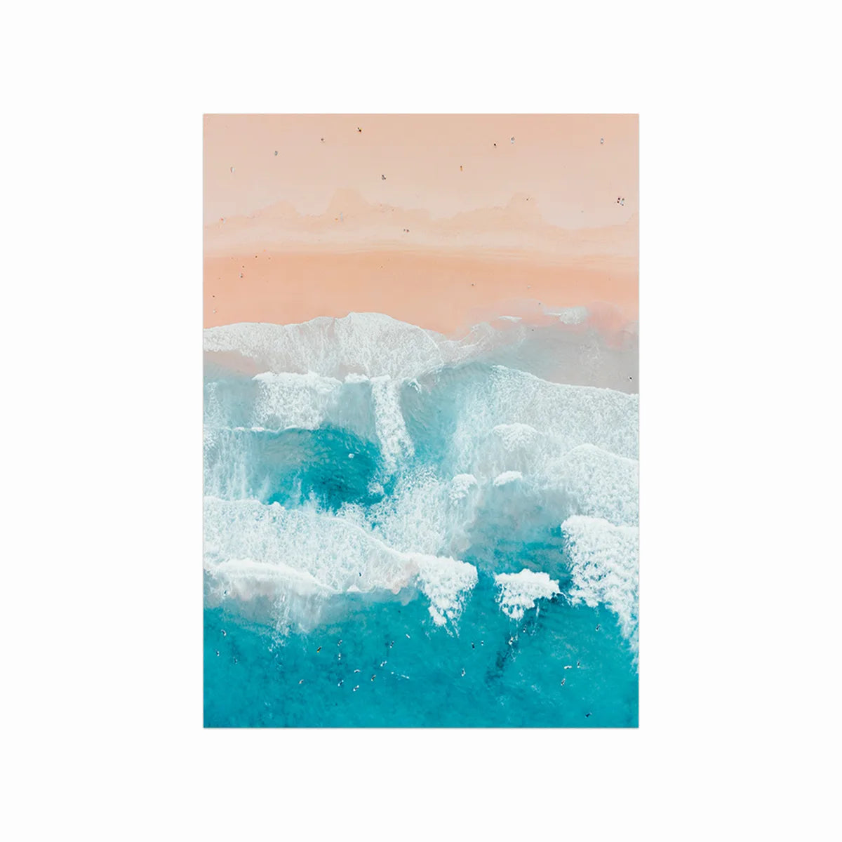 Sunny day at the beach art poster