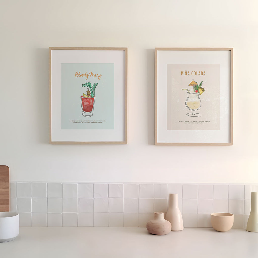 Piña Colada – Cocktail Recipe Poster