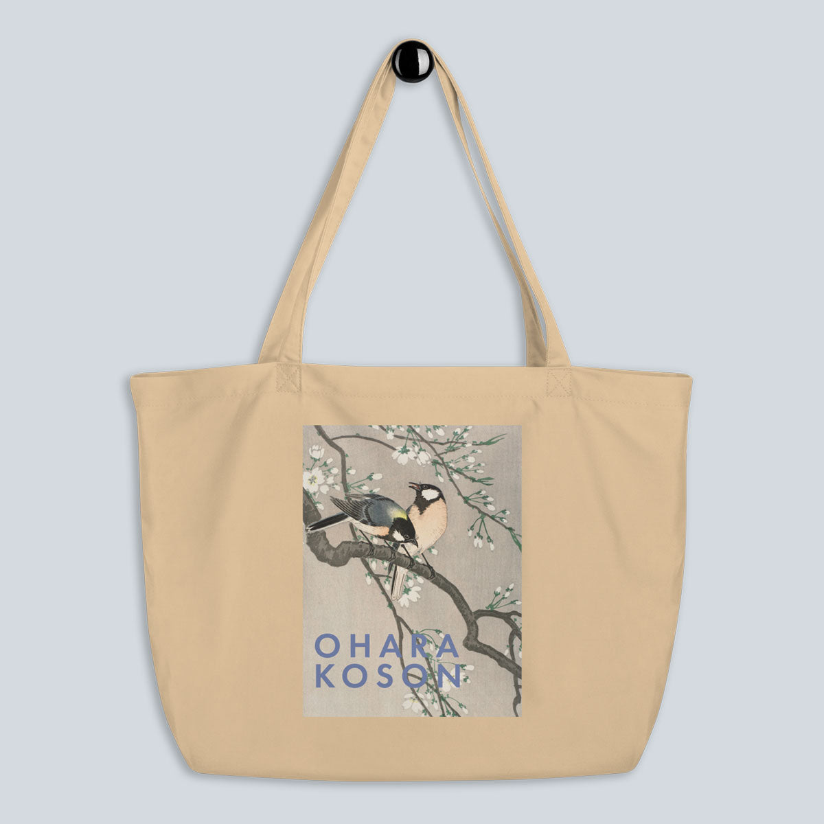 Organic Cotton Tote Bag – Ohara Koson (Birds on a Cherry Branch)