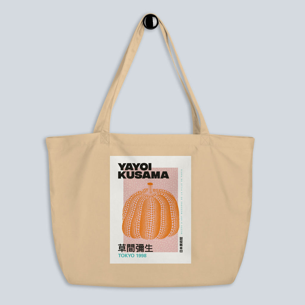 Organic Cotton Tote Bag – Yayoi Kusama (Pumpkin 01)